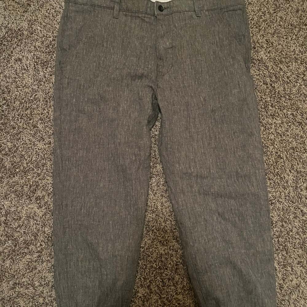 Levi's Men's Gray Linen Blend Chino Jogger Pants